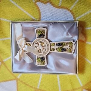 Holy Natures Harvest Themed Cross, Tree Christmas Ornament -